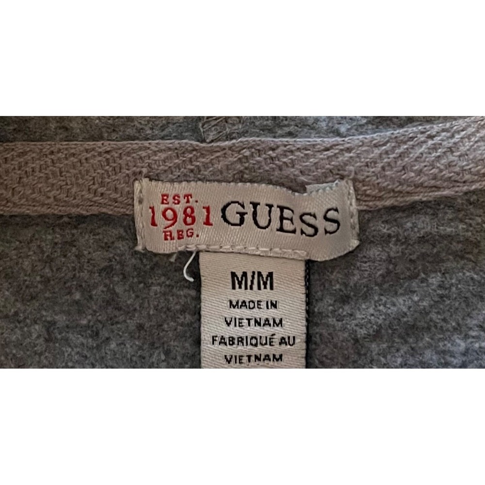 Guess Hooded Jacket Sparks Y2k Medium Spell out Sequin - Picture 4 of 9